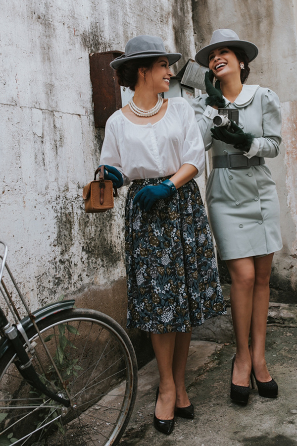 Thúy Hằng, Thúy Hạnh hóa quý cô thập niên xưa