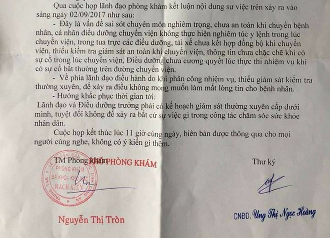 Người nhà tức tưởi tố phòng khám tắc trách khiến bé gái 9 tuổi chết oan uổng trên đường chuyển viện