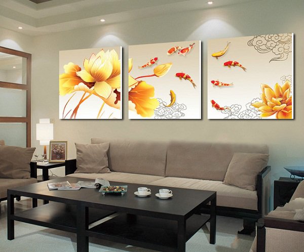 Những điều cần lưu ý trong phong thủy tranh treo phòng khách Những điều cần lưu ý trong phong thủy tranh treo phòng khách