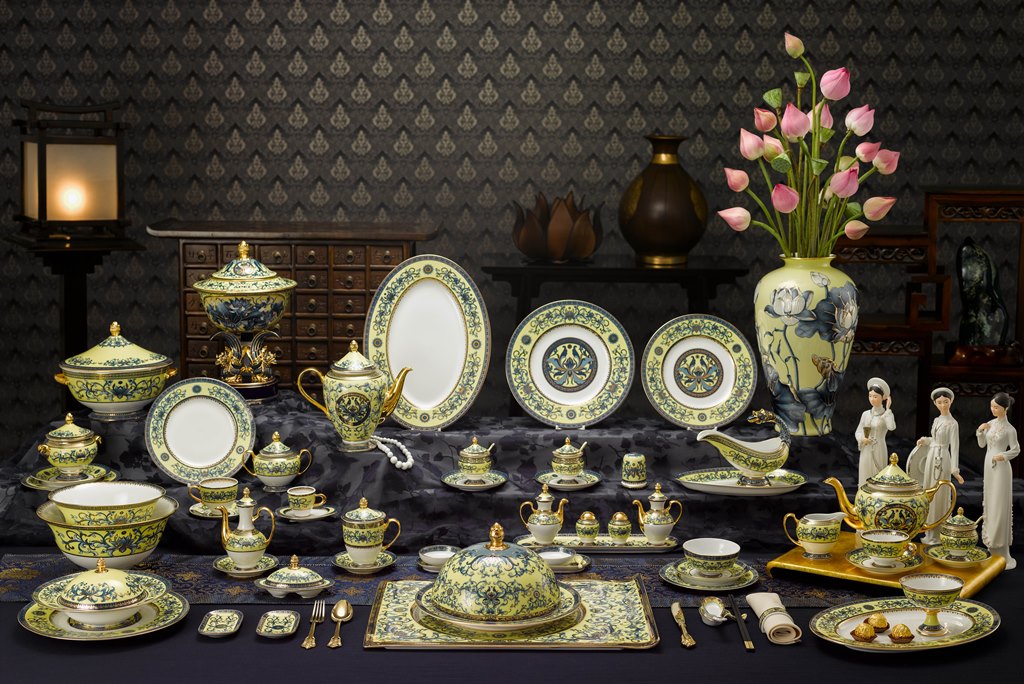 Tiết lộ về bộ bàn ăn lộng lẫy phục vụ dạ tiệc APEC 2017