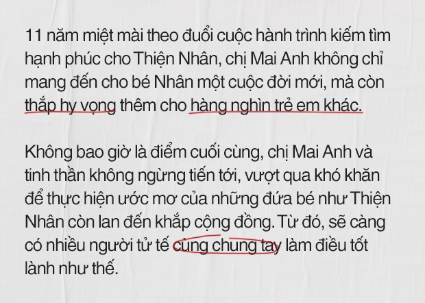 Mẹ Trần Mai Anh: Số phận không may mắn của Thiện Nhân đã mở ra cánh cửa hy vọng cho nhiều cuộc đời khác Mẹ Trần Mai Anh: Số phận không may mắn của Thiện Nhân đã mở ra cánh cửa hy vọng cho nhiều cuộc đời khác