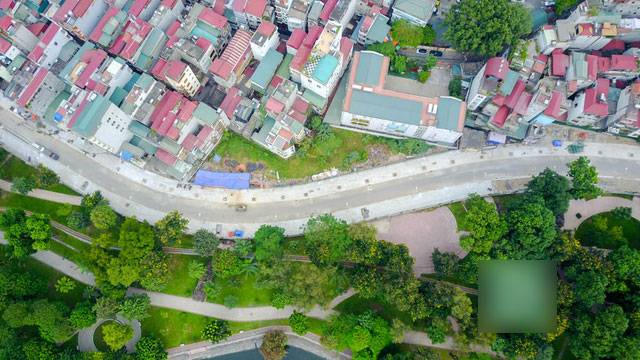 Hà Nội: Đường uốn lượn bên hồ Bảy Mẫu sắp hoàn thành