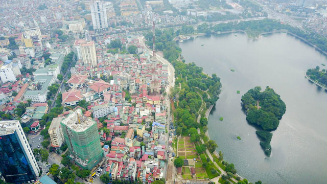 Hà Nội: Đường uốn lượn bên hồ Bảy Mẫu sắp hoàn thành