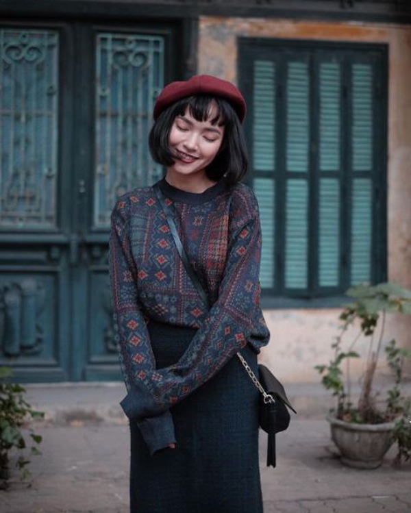 Cách phối trang phục đẹp với cơn sốt mũ nồi Cách phối trang phục đẹp với cơn sốt mũ nồi