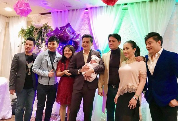 Dàn sao Việt nô nức dự tiệc đầy tháng con gái diễn viên Hoàng Anh và vợ Việt kiều ở Mỹ