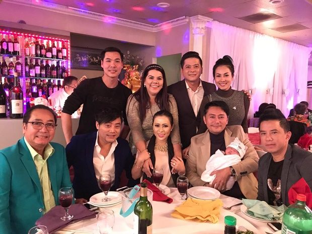 Dàn sao Việt nô nức dự tiệc đầy tháng con gái diễn viên Hoàng Anh và vợ Việt kiều ở Mỹ