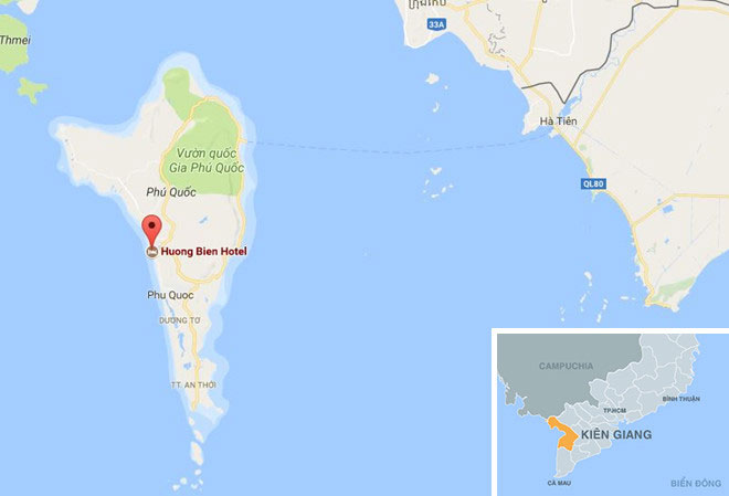 Cắt ngọn khách sạn hình con tàu ở Phú Quốc