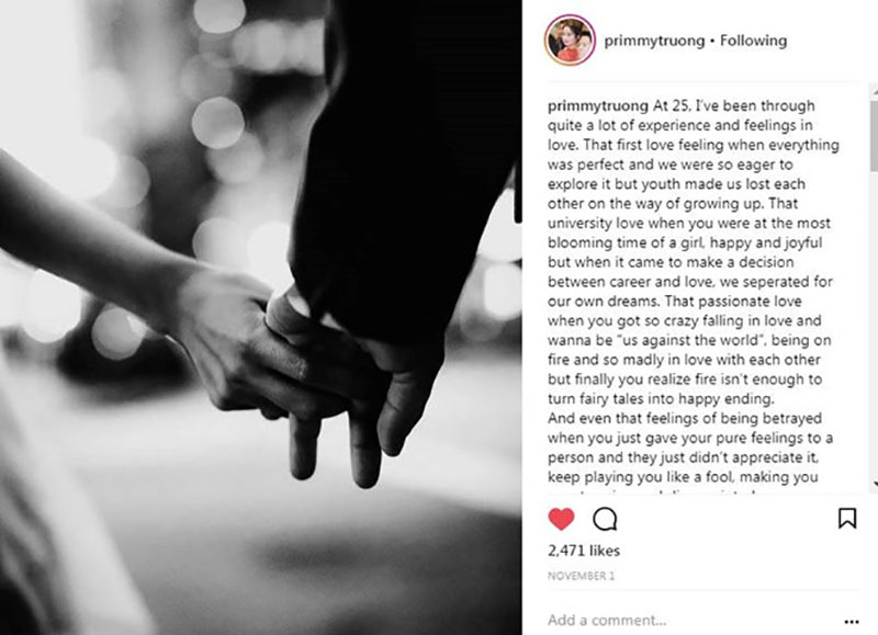 Phan Thành thừa nhận đang yêu Primmy Trương