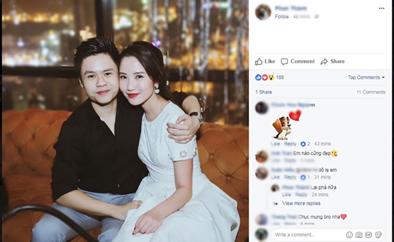 Phan Thành thừa nhận đang yêu Primmy Trương