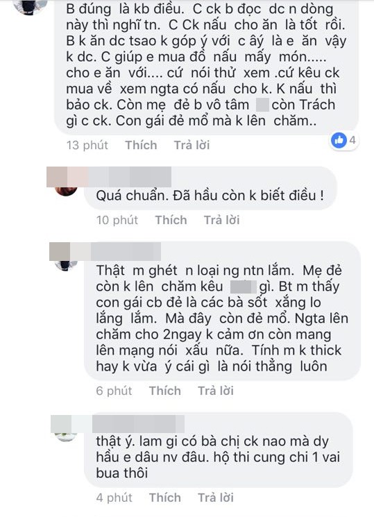 Chị chồng bỏ việc nhà đến chăm nom, nấu cơm cữ ngày 3 bữa bê tận miệng, mẹ trẻ vẫn chê ỏng chê eo
