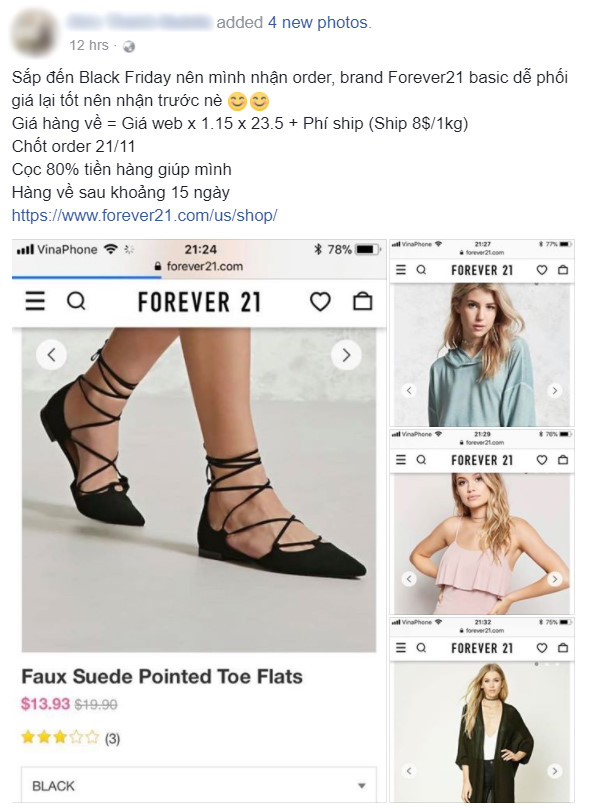 Chợ mạng Việt nhộn nhịp gom hàng giảm giá ngày Black Friday