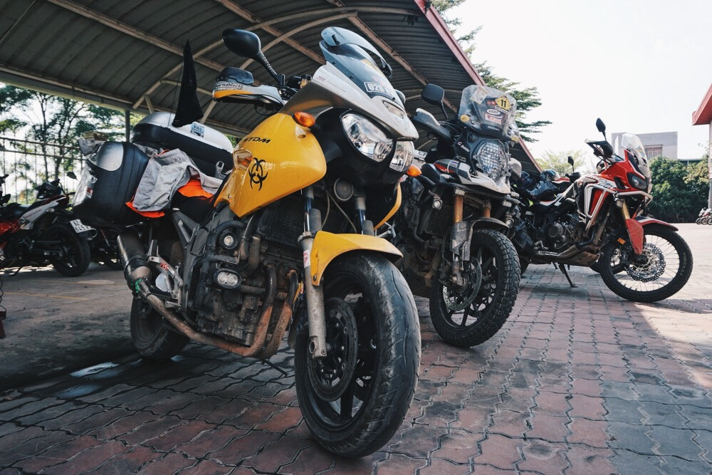 Dàn môtô khủng phượt Tam giác vàng quy tụ tại Long An