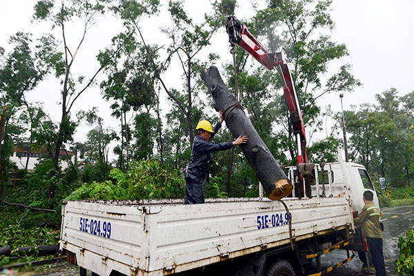 Trụ điện, cây xanh gãy đổ hàng loạt sau trận lốc xoáy ập vào Sài Gòn