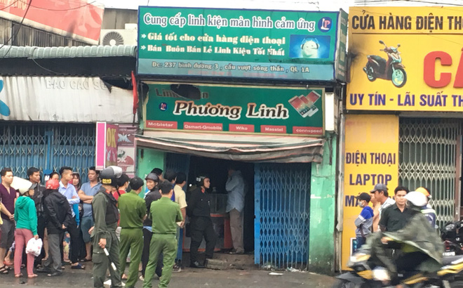 Người phụ nữ chết cháy trong tiệm kinh doanh linh kiện điện thoại lúc rạng sáng