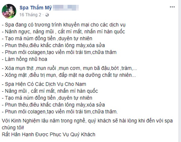 Vụ cắt mí mắt gây bão mạng: Quảng cáo rất kêu nhưng cơ sở chỉ là tiệm cắt tóc, gội đầu