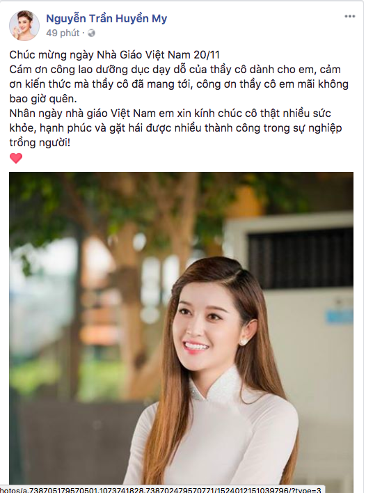 Mỹ Tâm cùng nhiều sao Việt rộn ràng gửi lời tri ân thầy cô nhân ngày Nhà giáo Việt Nam 20/11