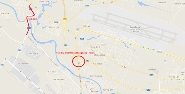 Tỉnh lộ bị băm nát vì tài xế né trạm BOT Thăng Long - Nội Bài