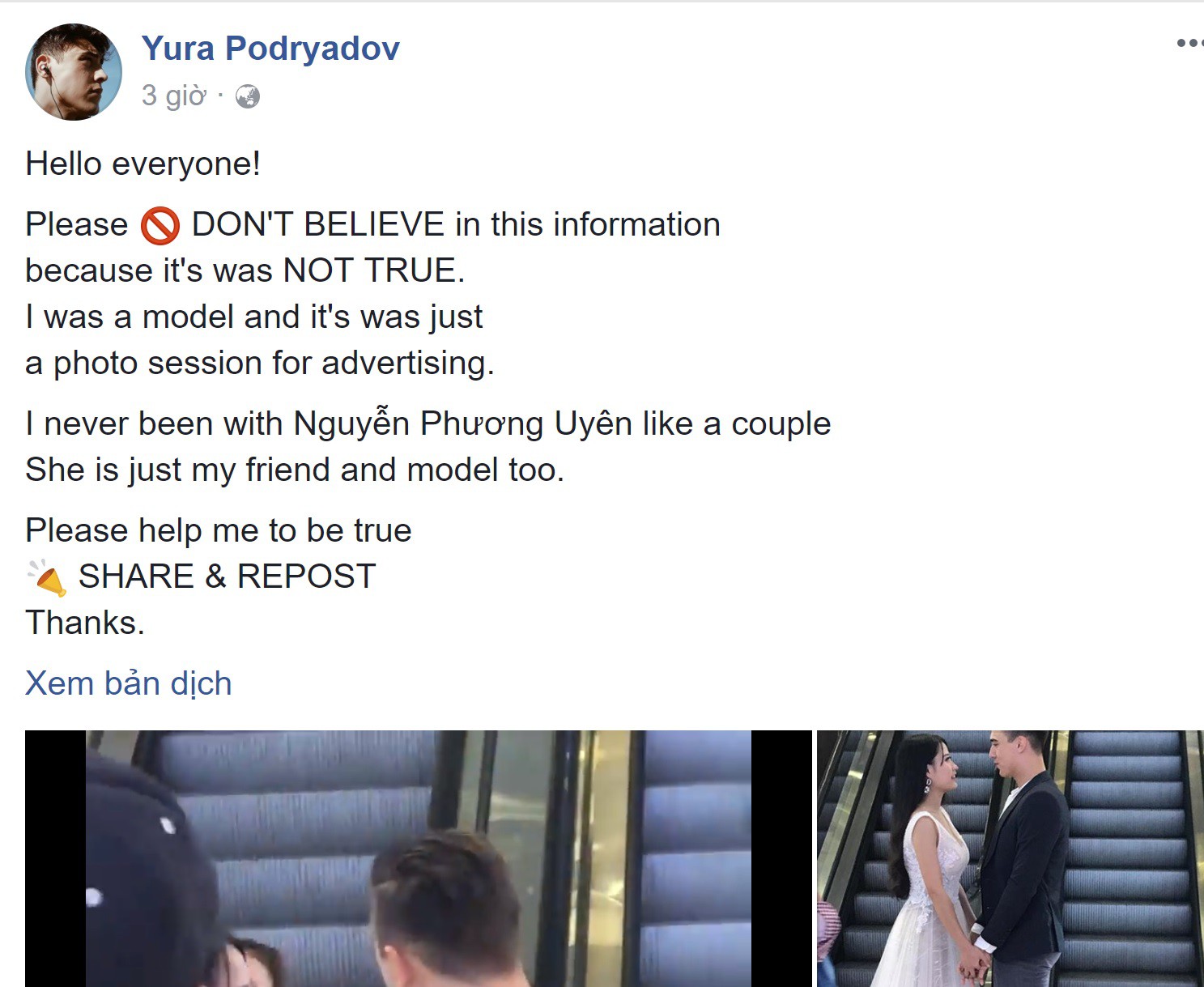 Chú rể Tây soái ca bị tố bắt cá hai tay ở Nha Trang: Tôi chỉ làm mẫu cho bộ ảnh, không hề yêu cô ấy!