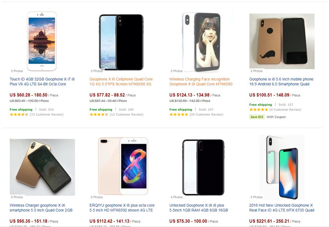 iPhone X nhái: Mở khóa gương mặt, sạc không dây, giá chưa đến 3 triệu