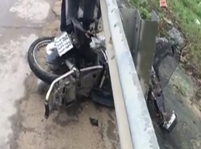 Đi kiểm tra xây dựng nông thôn mới, cán bộ xã bị ôtô tông văng 15 m