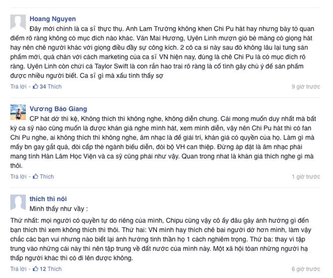 Nghệ sĩ, khán giả phản đối yêu cầu cấm Chi Pu đi hát
