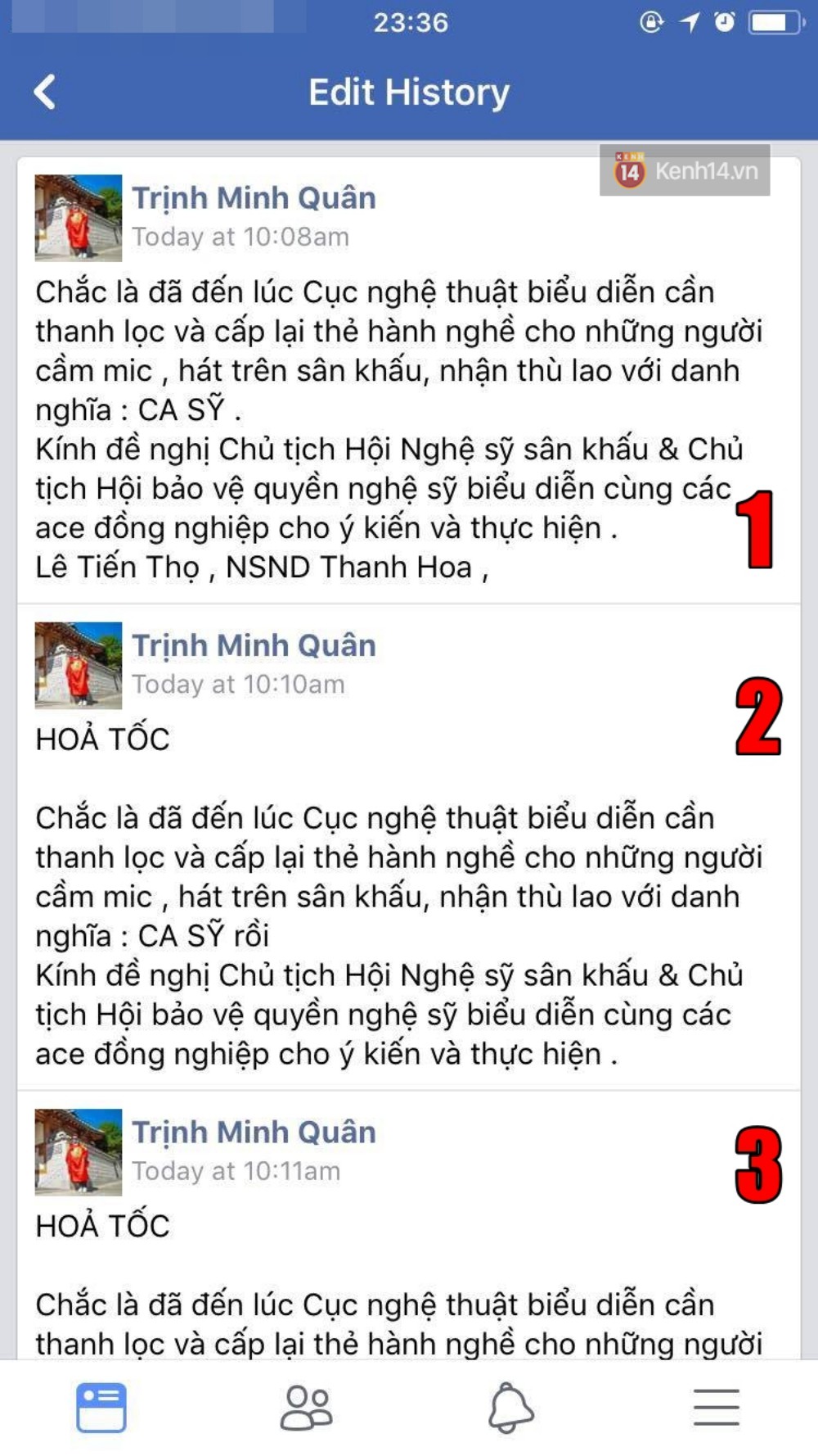 Người ta uốn lưỡi 7 lần trước khi nói, còn Minh Quân sửa hẳn MƯỜI TÁM lần khi đăng status dài 3 dòng đá xéo Chi Pu Người ta uốn lưỡi 7 lần trước khi nói, còn Minh Quân sửa hẳn MƯỜI TÁM lần khi đăng status dài 3 dòng đá xéo Chi Pu