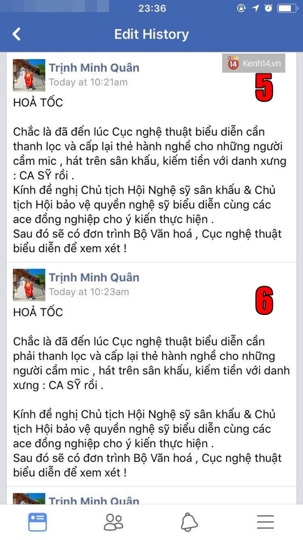 Người ta uốn lưỡi 7 lần trước khi nói, còn Minh Quân sửa hẳn MƯỜI TÁM lần khi đăng status dài 3 dòng đá xéo Chi Pu Người ta uốn lưỡi 7 lần trước khi nói, còn Minh Quân sửa hẳn MƯỜI TÁM lần khi đăng status dài 3 dòng đá xéo Chi Pu