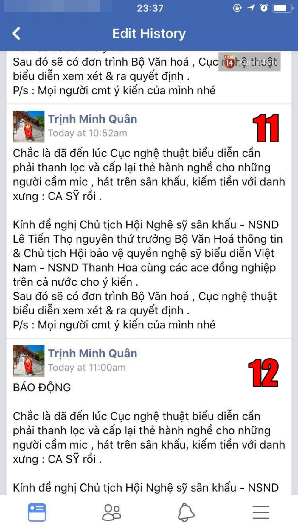 Người ta uốn lưỡi 7 lần trước khi nói, còn Minh Quân sửa hẳn MƯỜI TÁM lần khi đăng status dài 3 dòng đá xéo Chi Pu Người ta uốn lưỡi 7 lần trước khi nói, còn Minh Quân sửa hẳn MƯỜI TÁM lần khi đăng status dài 3 dòng đá xéo Chi Pu