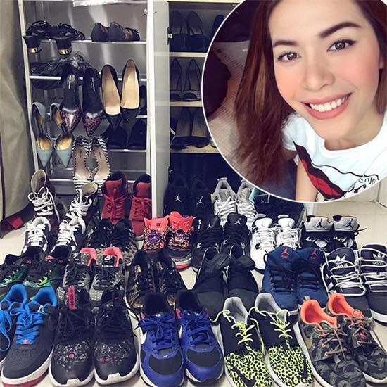 Phạm Hương khoe tủ giày hiệu gần 100 đôi chẳng kém cạnh bất cứ mỹ nhân showbiz nào!