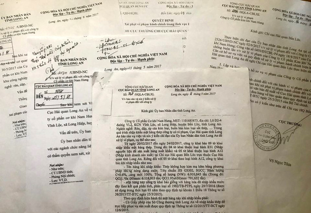 Long An: 6.900 tấn thép nhập khẩu suýt bị quên 7 tỷ đồng tiền thuế