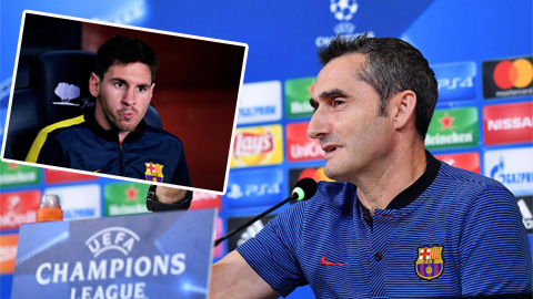 Valverde tiết lộ lý do để Messi ngồi dự bị Valverde tiết lộ lý do để Messi ngồi dự bị
