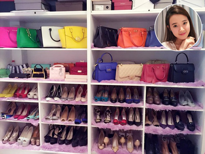 Khám phá tủ giày hàng hiệu của dàn sao Việt