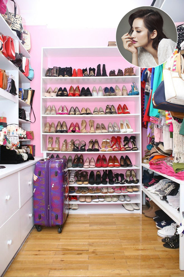 Khám phá tủ giày hàng hiệu của dàn sao Việt