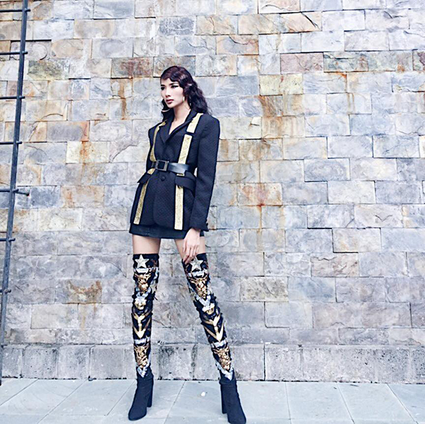 Sao Việt mix đồ cá tính với mốt bốt dài bất tận