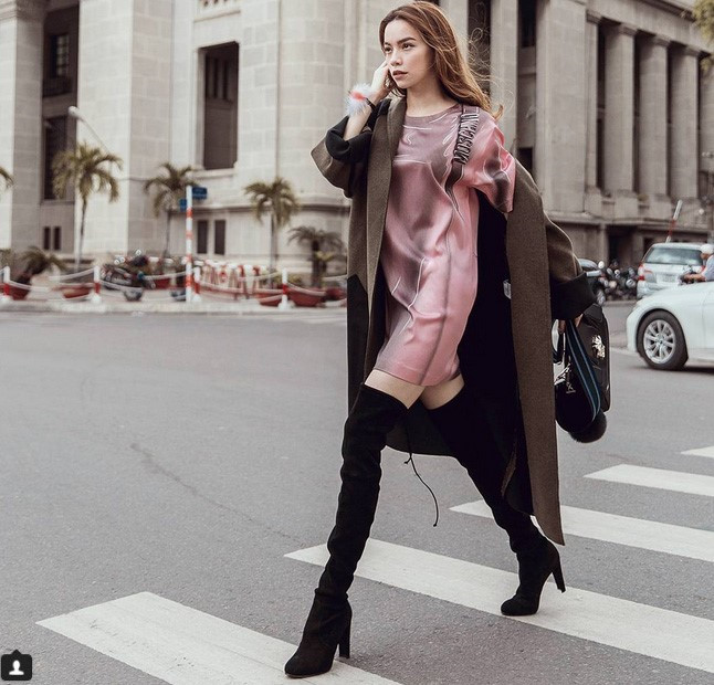 10 cách mặc đồ thu đông để ăn gian chiều cao của sao Việt