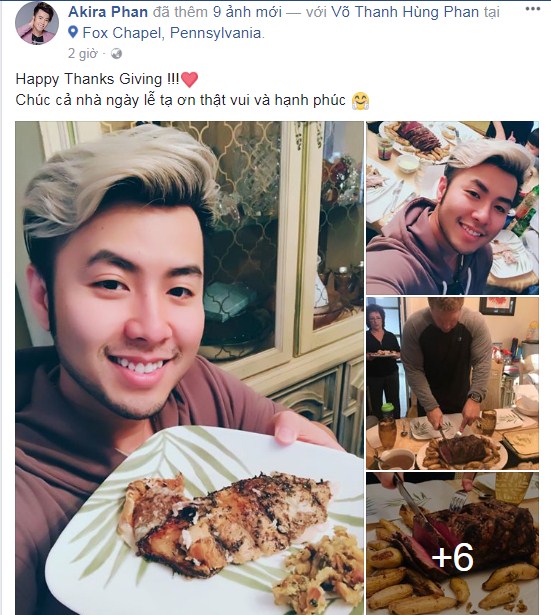 Sao Việt đón lễ Tạ ơn 2017 và gửi lời chúc đến mọi người