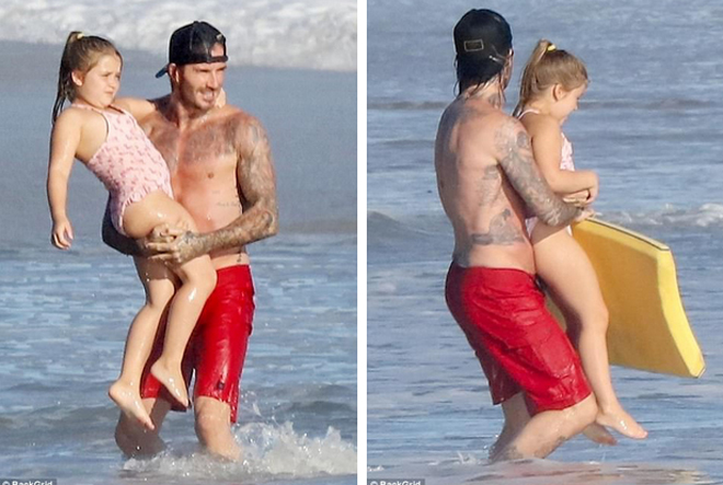 Chụp hình cùng Beckham nhưng Victoria lại ôm eo người đàn ông khác