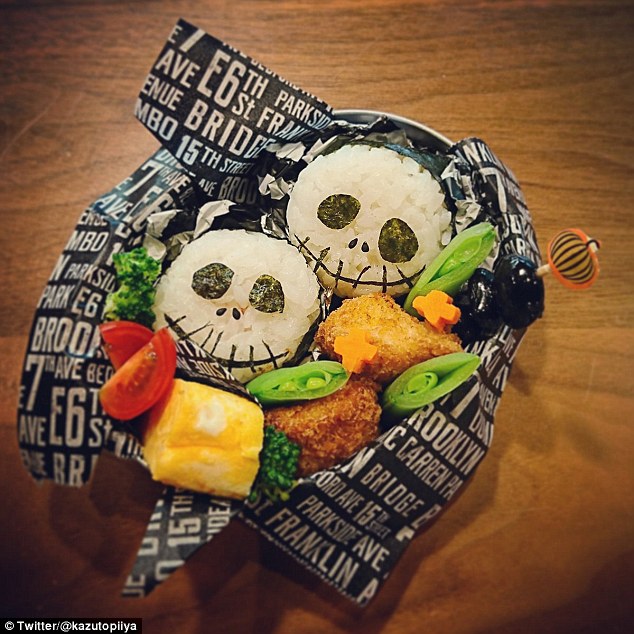 Những hộp cơm bento cho trẻ theo chủ đề Halloween vô cùng đáng yêu