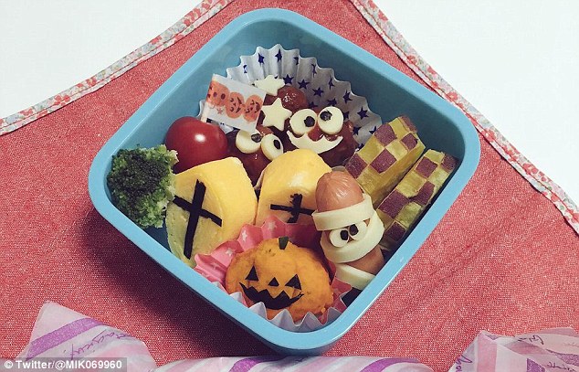 Những hộp cơm bento cho trẻ theo chủ đề Halloween vô cùng đáng yêu