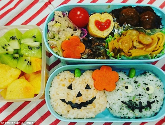 Những hộp cơm bento cho trẻ theo chủ đề Halloween vô cùng đáng yêu
