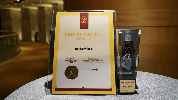 Thế giới di động lọt Top 5 nhà bán lẻ vượt trội khu vực Châu Á – Thái Bình Dương