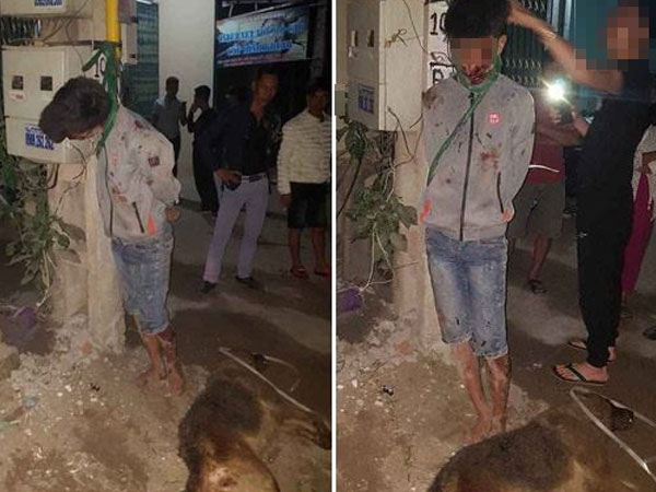 Bắc Giang: Nam thanh niên đi trộm chó bị dân vây đánh, treo lên cột điện