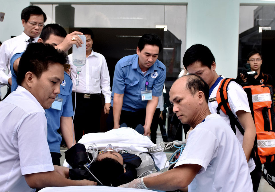 1.000 y, bác sĩ diễn tập ứng phó thảm họa y tế phục vụ APEC