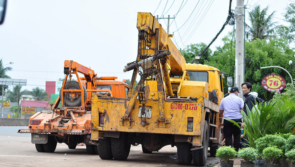 Hàng chục cảnh sát giữ trật tự tại trạm BOT tuyến tránh Biên Hòa