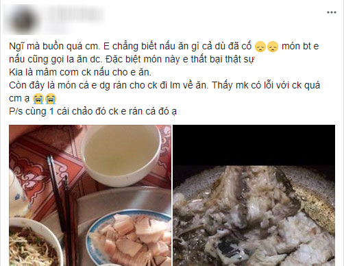 Một chảo rán hai số phận cá này chính là minh chứng cho luật bù trừ: vợ vụng bao nhiêu, chồng khéo bấy nhiêu