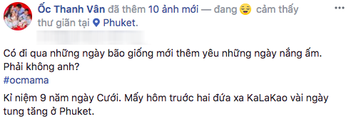 9 năm ngày cưới, Ốc Thanh Vân và chồng vẫn lãng mạn, nồng nàn như thuở mới yêu