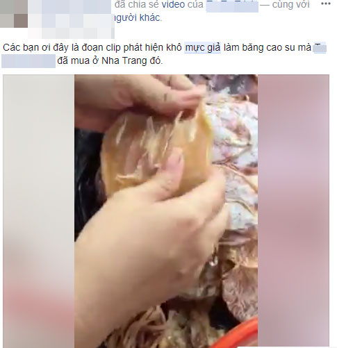 Thực hư thông tin mực giả làm bằng nhựa, đốt cháy như cao su