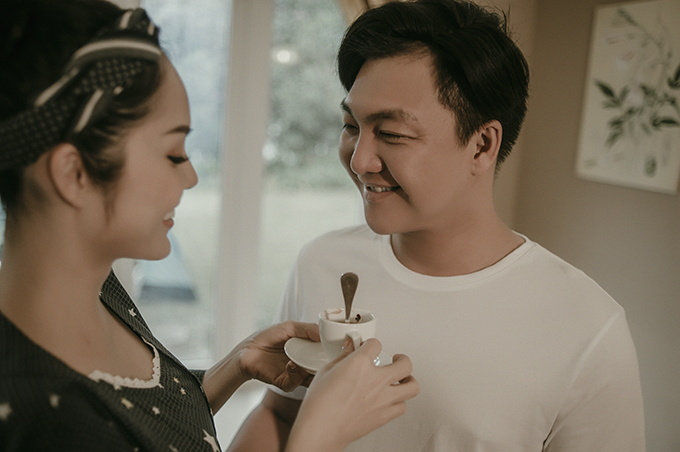 Vợ chồng Dương Cẩm Lynh chụp ảnh cưới cùng con trai 1 tuổi