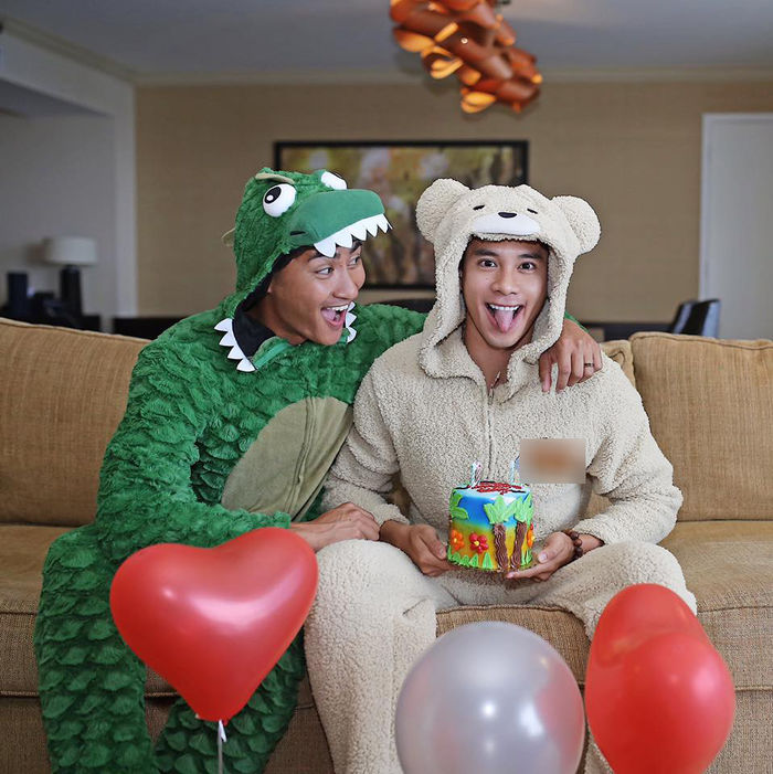 Sau đám cưới đồng tính, bạn đời ngọt ngào mừng sinh nhật Hồ Vĩnh Khoa