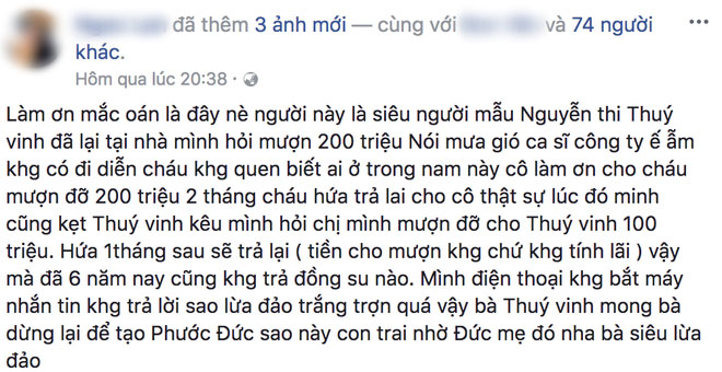 Thanh Thảo tiết lộ Thuý Vinh đang ngập trong nợ nần, chiếm giữ sim điện thoại của cô vì túng thiếu